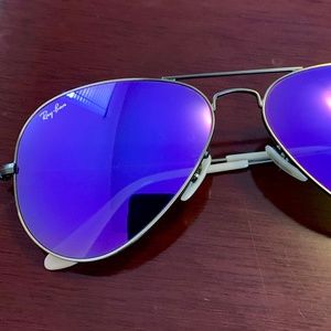 Ray-Ban Aviator Purple Sunglasses